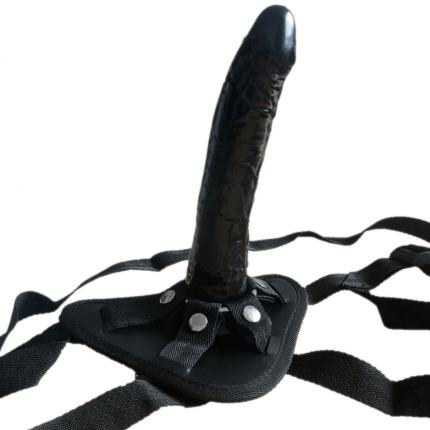 Strap On Delight Realistic Black Dildo With Suction Cup