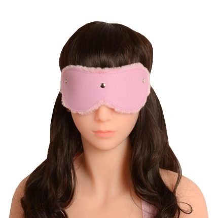 Pink Furry Bondage Blindfold