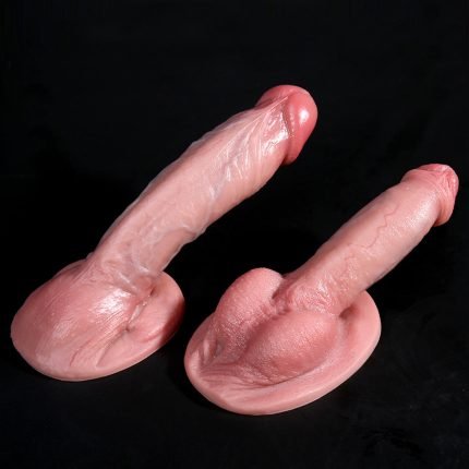 8.6 Inch Top Realistic Skin Texture Liquid Silicone Suction Cup Dildo